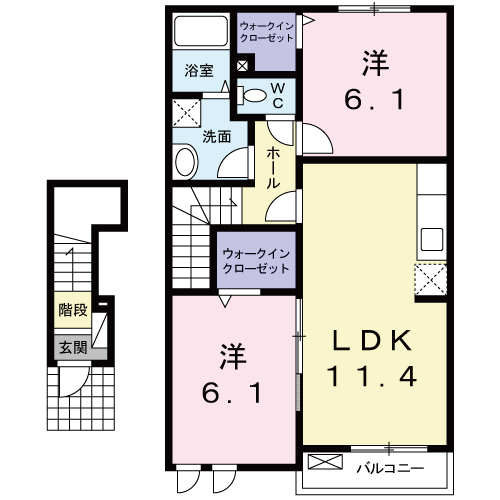 アイリー中須IIの間取り