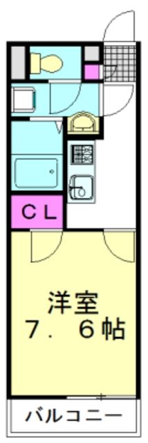 川越市小仙波町のマンションの間取り