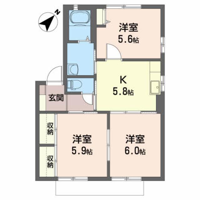 南君ヶ塚パークハウスＡの間取り