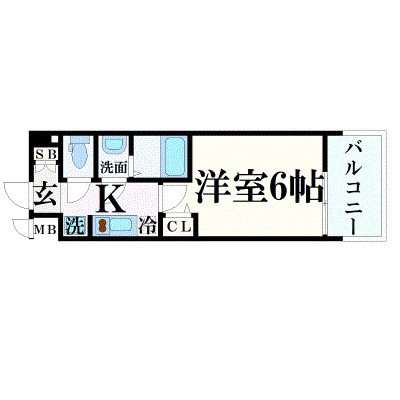 プレサンス岡山駅前の間取り