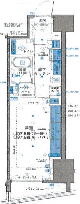 パークリュクス新宿御苑前monoの間取り