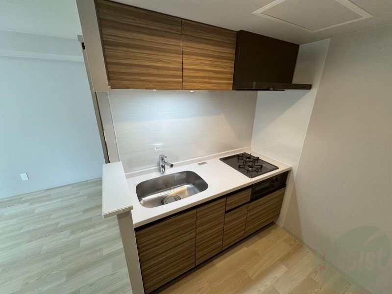 キッチン　都市ガスのキッチンなのでたくさんお料理できますね！