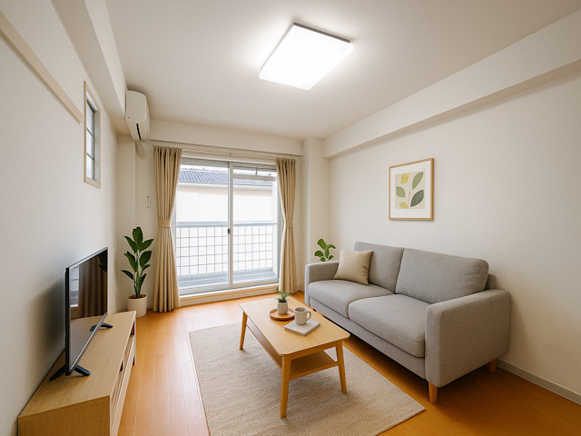 居室・リビング　CGで家具等を配置したもので家具等は含まれません。