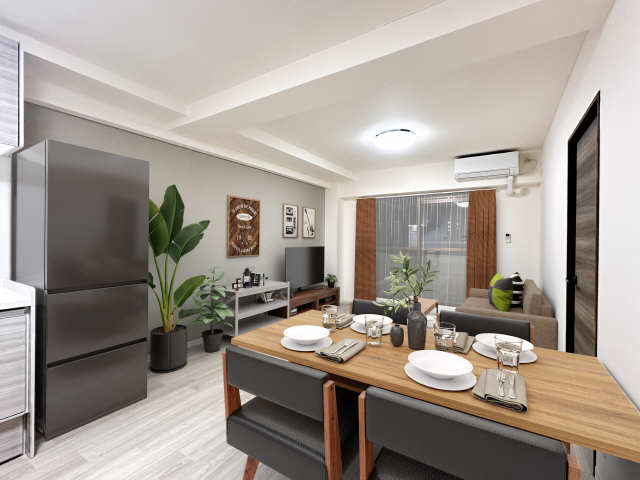 居室・リビング　画像はイメージ図です。家具家電の設置はございません。