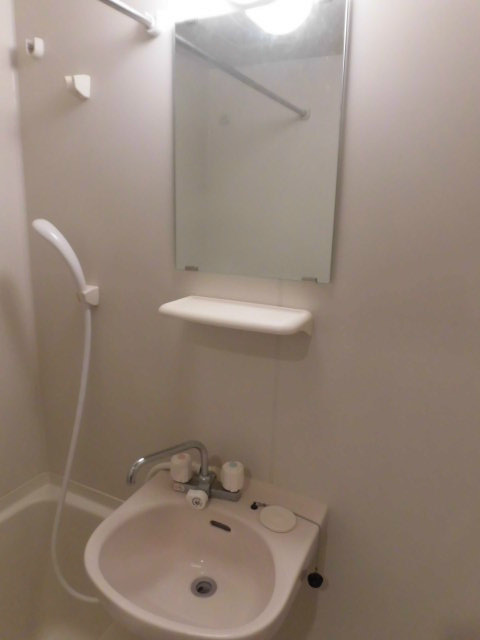 洗面設備　浴室に洗面台あり