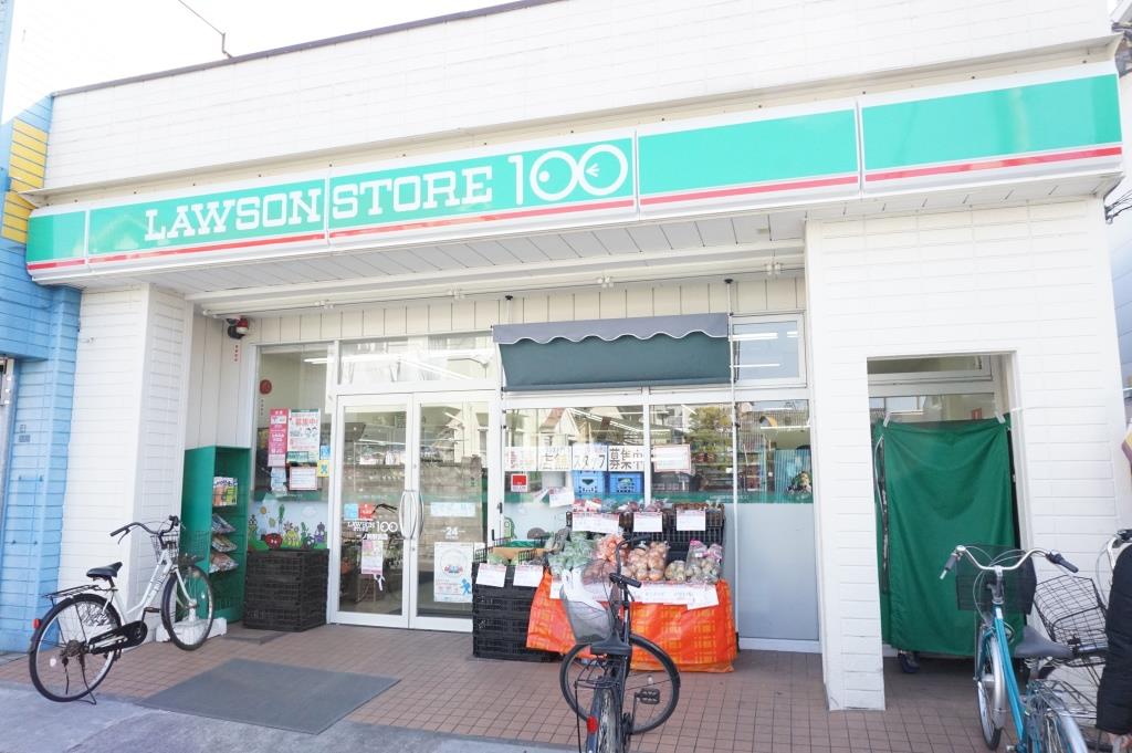 コンビニ　ローソンストア100 LS一ノ割駅前店（コンビニ）まで435m