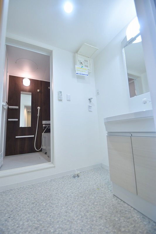 洗面設備　Esperanza青崎　脱衣場・独立洗面台