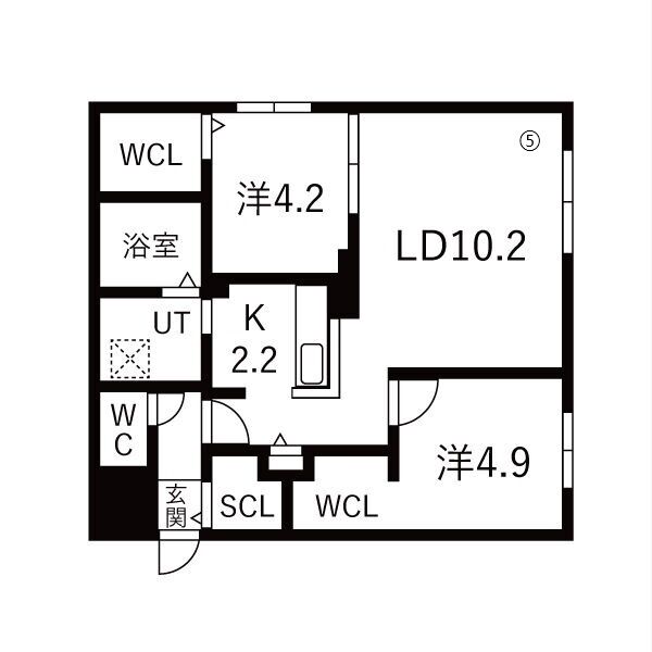 SENNA北13東5MSの間取り写真