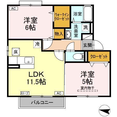 アンジュの間取り写真