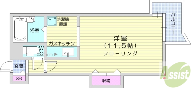 藤井ビル北17条2の間取り写真