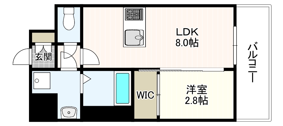 地下鉄中央線 九条駅 徒歩7分 13階建 新築の間取り写真