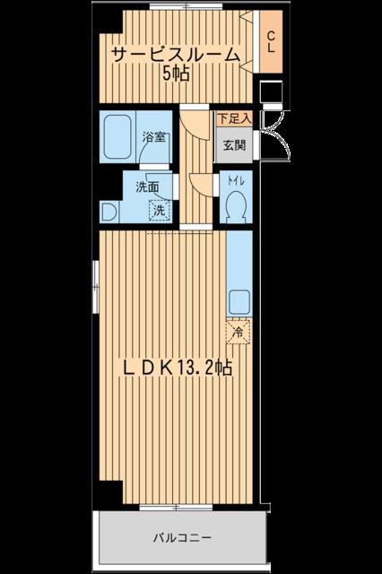 東京メトロ東西線 行徳駅 徒歩2分 6階建 築38年の間取り写真