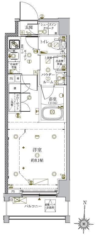 クレイシア亀戸サウスコートの間取り写真