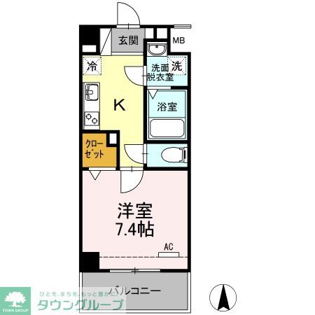 ウェルシー亀島の間取り写真
