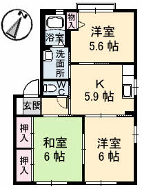 バリュージュ　メルセの間取り