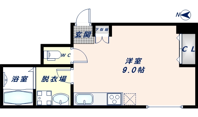 エムズコートの間取り