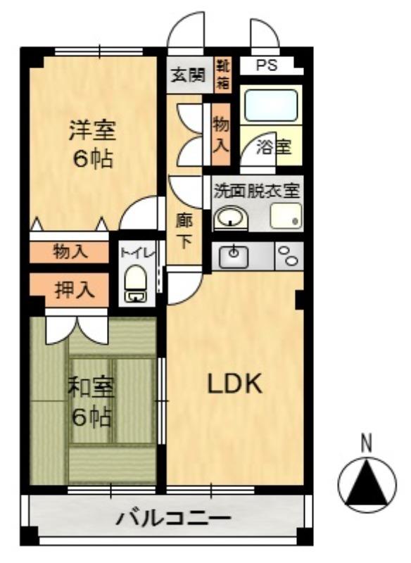 沼津市原のマンションの間取り