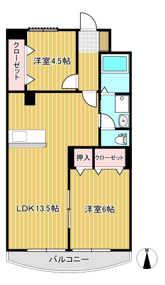 シャルム葛島の間取り