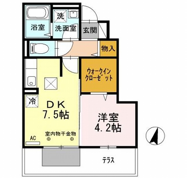 セジュール大津新町の間取り