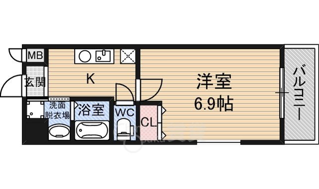 第3クリスタル三国駅前の間取り