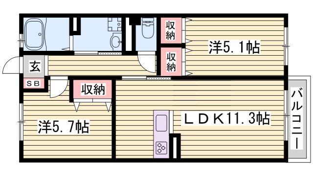 ローザンコートの間取り