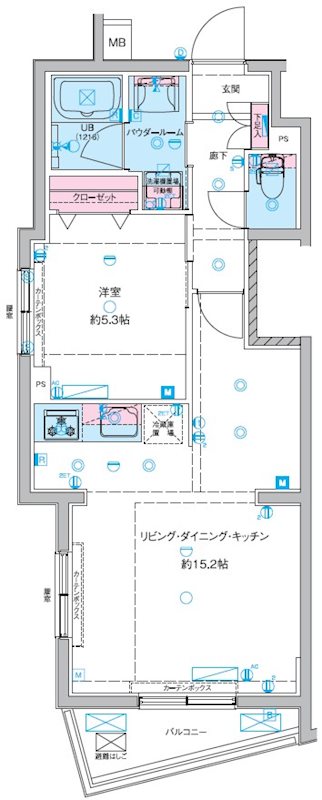 GENOVIA東向島IIIskygardenの間取り