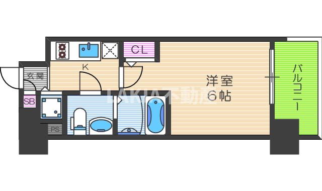 エスリード京橋桜ノ宮公園の間取り