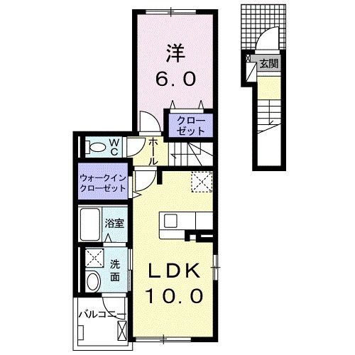 アイ・ヴィレッジ古閑中町Ａの間取り