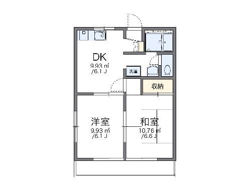 神奈川県藤沢市石川４（アパート）の賃貸物件の間取り