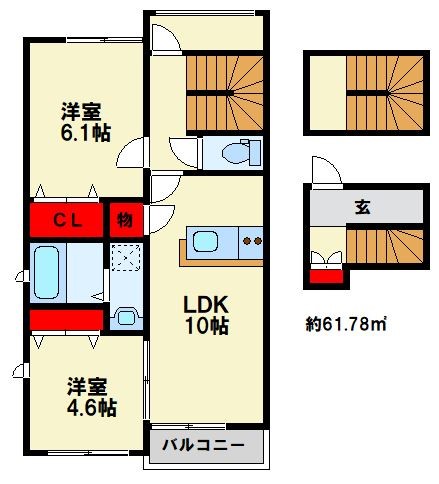 グランクリュ大野城Aの間取り