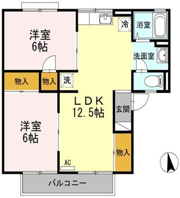 グランハイツ屋島の間取り