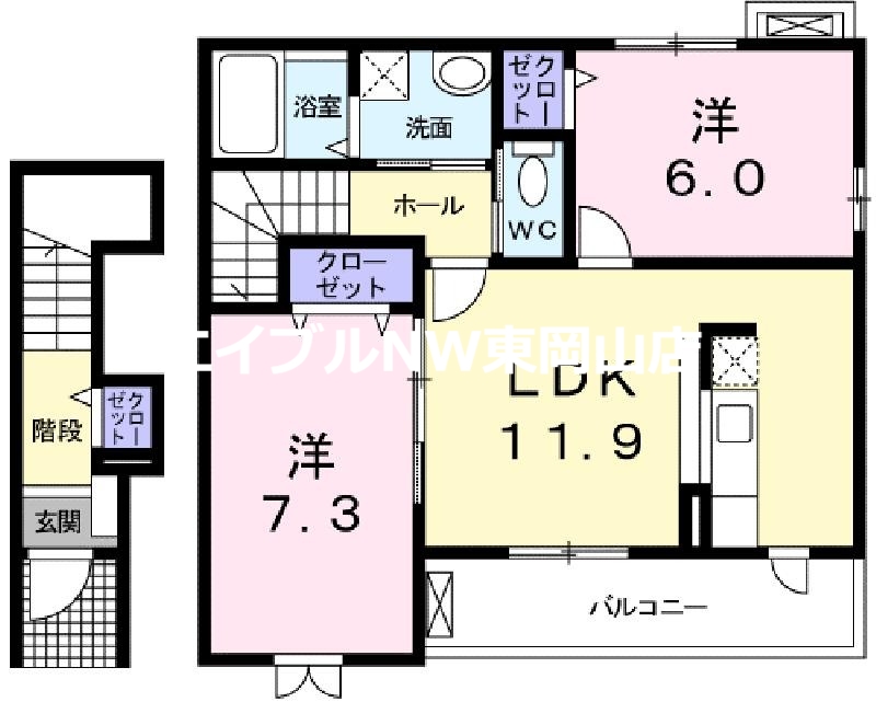 コリーヌＡ棟の間取り