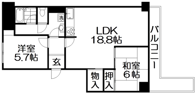 くずはニューハイツの間取り