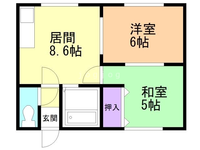 ハイツファミールIIの間取り