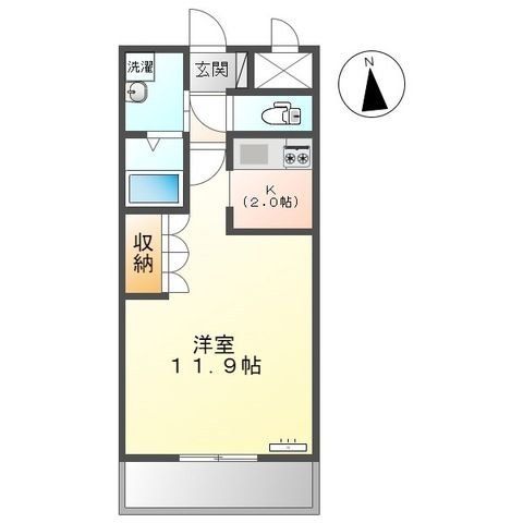 深谷市畠山のアパートの間取り