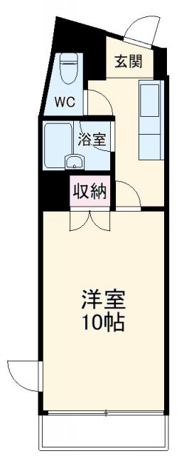 名古屋市熱田区沢上のマンションの間取り