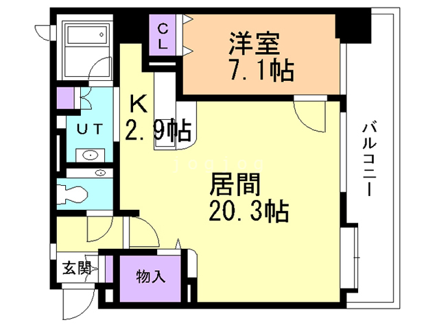 Ｓ－ＦＯＲＴ中島公園の間取り