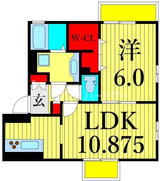 北区堀船のアパートの間取り