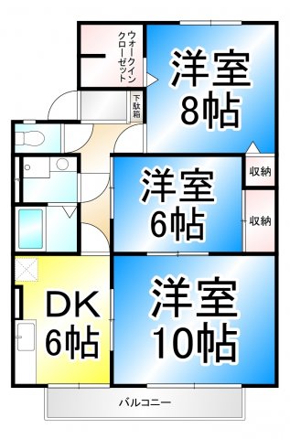 セジュール本堂の間取り