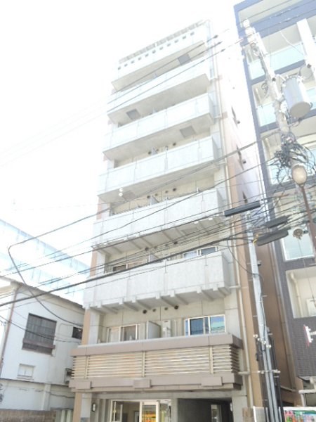 建物外観　見学予約受け付け中。設備充実のハイグレード賃貸マンションです