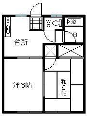 びーどろハイムIIの間取り