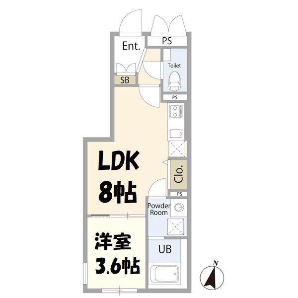 リーデンス名古屋駅西の間取り