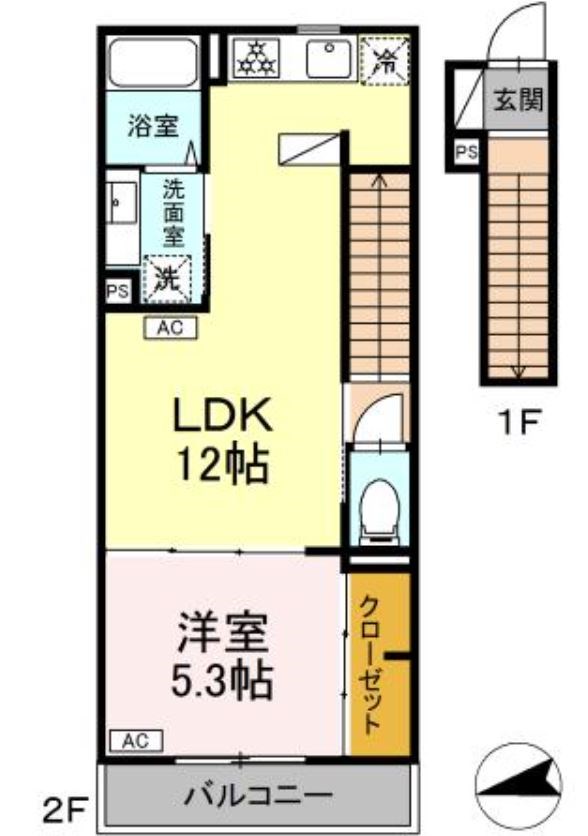 グラナーデ成城学園前Aの間取り