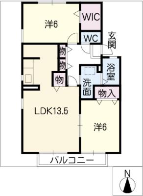 カーサ・コモドＡ棟の間取り