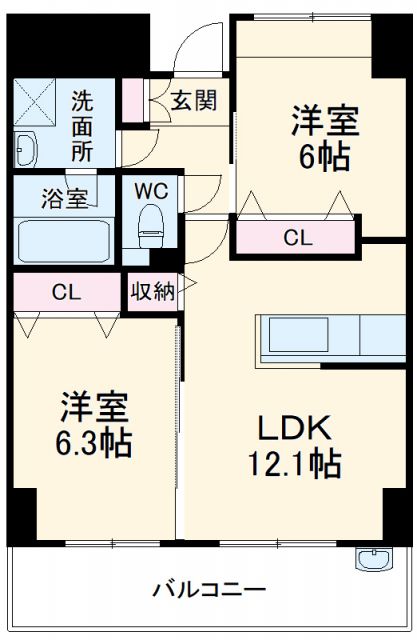 リンパクマンションの間取り