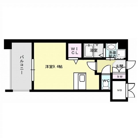 福岡市西区姪の浜のマンションの間取り