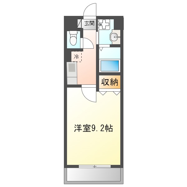 ヴィラクレールTAKAMATSU（Aタイプ）　★の間取り