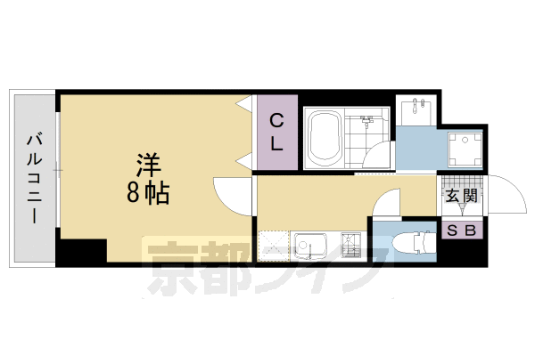 【京都市南区吉祥院九条町のマンションの間取り】