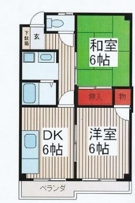 マンション勝の間取り