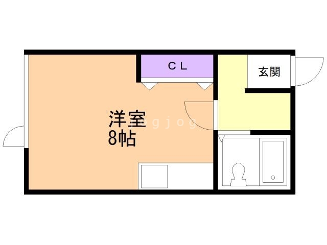 札幌市北区あいの里四条のアパートの間取り